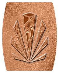 DAREC 602 CP SH CP Copper Sunburst Shimmer Copper Background